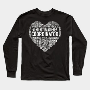 Emergency Management Coordinator Heart Long Sleeve T-Shirt